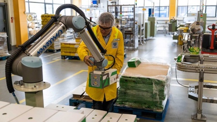 COBOTS ACELERAN EL PROCESO DE PALETIZACION